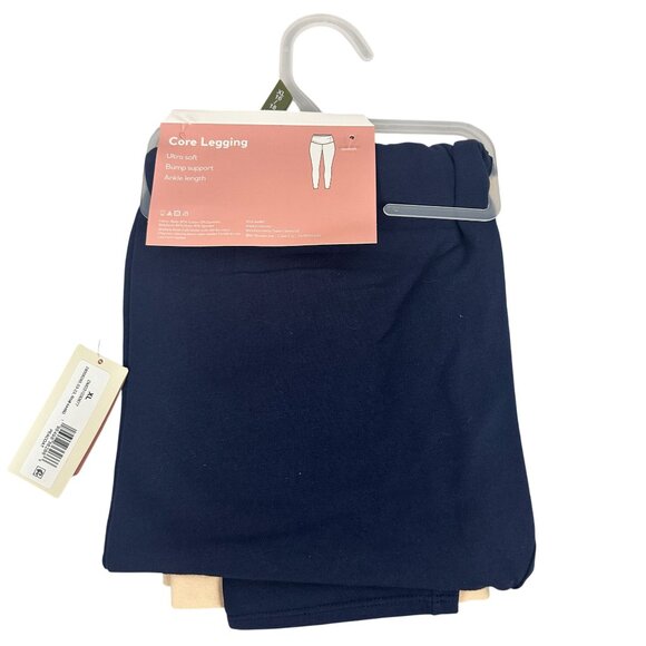 Destination Maternity Core Legging Bump Support Ultra Soft Ankle Length XL Peaco - Picture 6 of 6